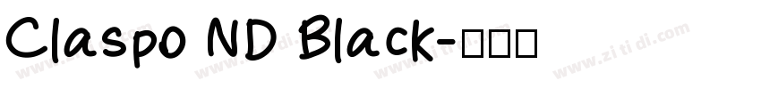 Claspo ND Black字体转换